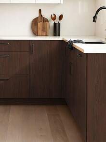 Peel And Stick Wallpaper Wood Contact Paper Brown Wood Grain Contact Paper Wallpaper Thicken Textured For Cabinets And Drawers Countertops Waterproof Self Adhesive Vinyl - Walnut - View 5