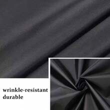 1pc Blackout Curtain, Self-Adhesive Zipper Design, No Drilling Required, Sunshade & Heat Insulation Fabric, Suitable For Bedroom, Basement, Kitchen, All Seasons - Black - View 10