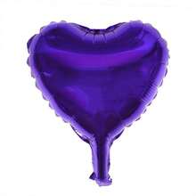 10pcs 10-Inch Heart Shaped Foil Balloons, Suitable For Valentine's Day, Baby Shower, Birthday Party, Wedding Decoration, Air Balloons - Multicolor - View 17