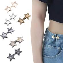 Khóa thắt lưng hình ngôi sao có thể điều chỉnh, khóa thắt lưng nữ không cần may, nút điều chỉnh eo, thích hợp cho eo, đồ thủ công, vật dụng may vá. - nhiều màu - Xem 13