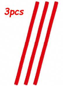 2pcs/Set Silicone Oven Rack Guard, Heat Resistant Oven Rack Edge Protector, 14 Inch Oven Rack Cover, Anti-Scald (2pcs, Red) - Red - View 19