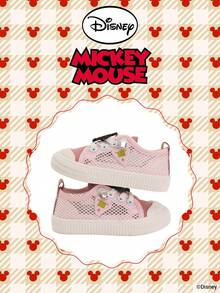 Disney 1 Pair  Collaboration Children's Sneakers, Suitable For Daily Wear, Festivals, Sports, Outdoor Activities, Comfortable, Non-Slip, Breathable (Boys' Sneakers, Boys' Skate Shoes, Children's Sneakers, Girls' Sneakers, Girls' Skate Shoes) - Pink - View 2