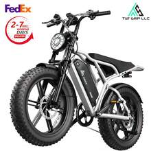 Electric Bikefor Adults , All-Terrain Tires & Shock SystemFat Tire All-Terrain E-Bike, 20x4 Tires, Disc Brakes - 白色 - 查看 6