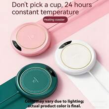 Smart Rapid Heating Coaster | 3 Temperature Settings (55-75°C) With LED Display, USB Powered Auto Shut-Off And Gravity Sensor, Non-Slip Tempered Glass Panel, Fits Multiple Cup Sizes, Perfect Gift For Home, Office, Coffee & Tea Lovers - 彩色 - 查看 10