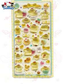 1pc Cartoon Music Anime Sticker, DIY Sticker, Waterproof Phone Sticker, Creative Sticker For Party, Handmade Phone Decoration Sticker, Gift. Some Styles May Have Color Variations And Will Be Sent Randomly. - Multicolor - View 10