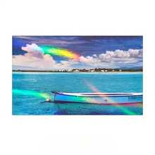 9.84英寸 x 196.85英寸冷压全息彩虹覆盖膜，透明乙烯基自粘防水片 - 多色 - 查看 6