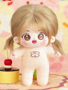 1个20厘米可爱毛绒棉质偶像娃娃，星空星座造型，女孩儿童礼物，可穿戴服装 - 彩色 - 查看 13