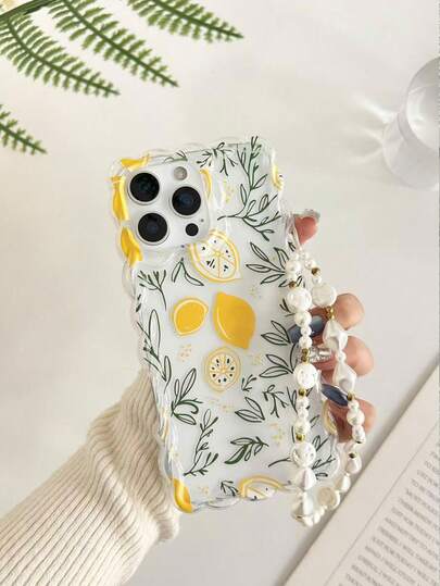 Colorful Braided Wave Edge Minimalist Elegant TPU Painted Shockproof Phone Case With Beaded Bracelet Accessory, Compatible With IPhone 17pro/17Air /17/17promax 16/11/16pro/16plus/16promax/16e/15Promax/13/14/12/XS/XR/7G/8PXR /7/8, 15Promax, 13, 14, 11, X, 12/14