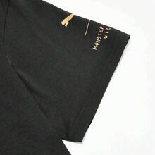 Unisex PUMA X MONSTER HUNTER Short Sleeve T-Shirt, Knitted Collarless Tee 63648601 - Black - View 6