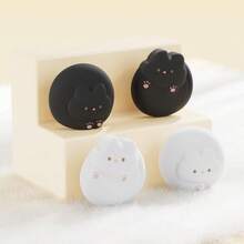 4PCs New Joystick Caps Compatible With Switch 2 - Anti-Slip Thumb Grip Caps - Silicone Analog Cover Thumbstick Grips For Switch NS2, Black & White Cat - Multicolor - View 3