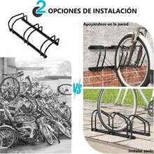 [Envíos locales] Soporte de Bicicleta de 3 Pisos Ajustable, Rack Multinivel para Bicicletas de Montaña y Carretera, Portabicicletas Estable para Almacenamiento en Garaje y Hogar - 1 - Ver 4