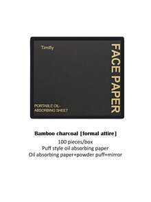 100pcs Oil Blotting Papers, Square Powder Puff, 1 Mirror - Lavender, Jasmine, Green Tea, Bamboo Charcoal Natural Fragrance, Refill 100pcs, Oil Control Suitable For Oily Skin, Fresh Portable Oil Absorbing Cup, Can Absorb Excess Facial Oil, Suitable For Oily Skin Makeup, Neutral, Suitable For Beginners - Multicolor - View 11