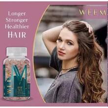 HHYD-WEEM Hair Skin And Nails Gummies, Vegan Biotin Vitamins, Healthy Hair- Pack Of 1 - 1 - 查看 6