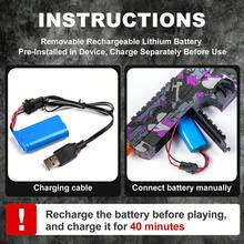 unilabo 令人兴奋的新型电动玩具枪 - 高精度射击玩具，配有防护眼镜，适合户外趣味派对、复活节礼物、派对用品 - 适合3岁及以上男孩女孩的理想节日、生日、返校礼物（不含子弹） - 彩色 - 查看 7