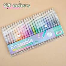 12/24/36色可擦凝胶笔套装，按动式细尖笔，适合学生、教师和艺术家使用，可用于绘画、书写、规划和填字游戏，神奇笔，是返校季和情人节的完美礼物。 - 可擦筆 - 查看 14