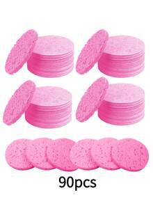 30/60/90 Pcs Facial Sponges Compressed Face Sponge Natural Cleaning Sponge For Facial Cleansing, Exfoliating Mask, Makeup Removal Rich In Foam Improve And Remove Dead Skin Cells Use In Your Bathroom, Room, Office, Purse - Multicolor - View 15
