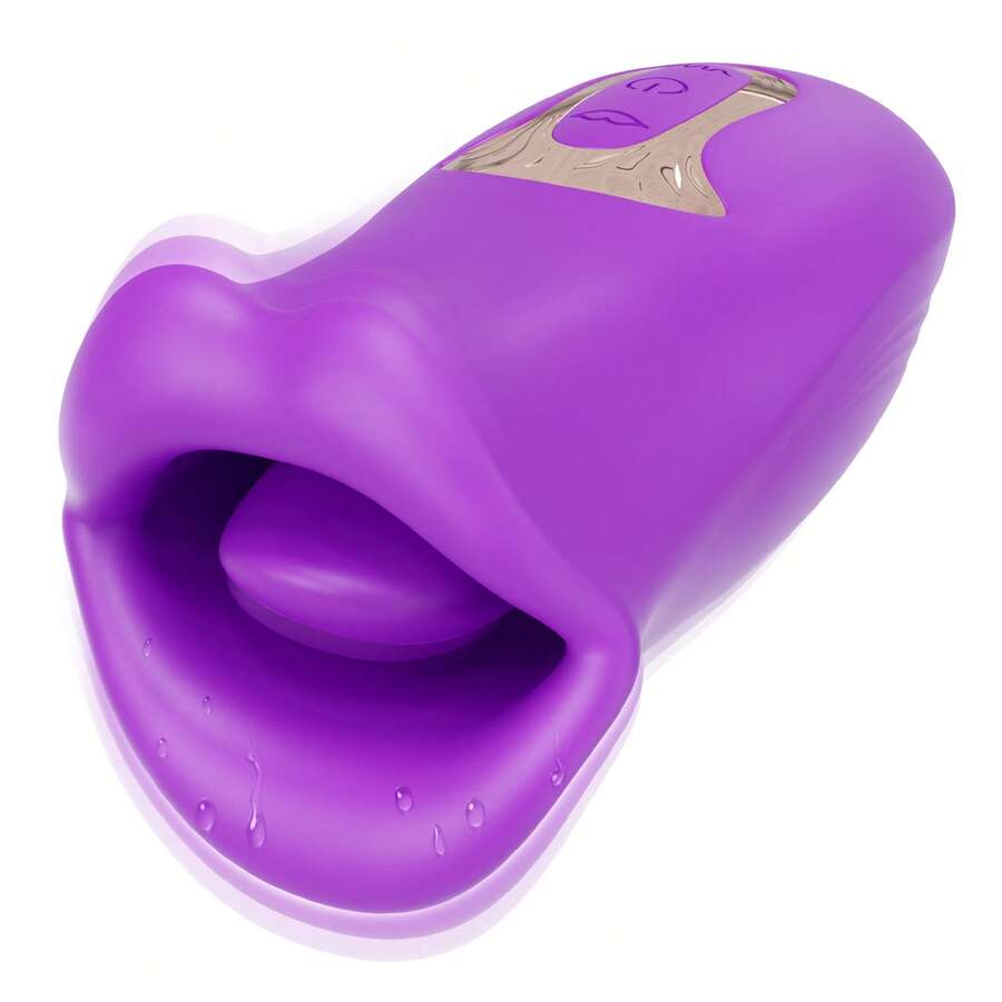 Rose Vibrator, A Female Sex Toy For Couples, Oral Sex Vibrator, Can Suck And Gently Bite Nipples And Clitoris, Clitoral Stimulator, Female Masturbation Breast Sex Toy, Oral Sex Toy, Adult Erotic Sex Toy. - Violet Purple - View 1