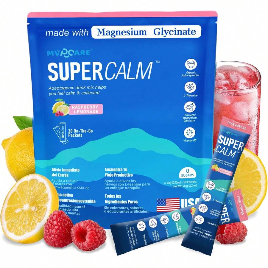 MVPCARE  Supercalm Nutricional Bebida en Polvo Supercalm 20 Unidades