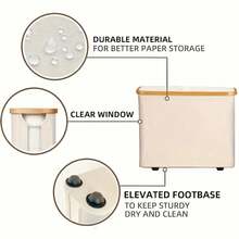 Tissue Box & Rack - White - View 4