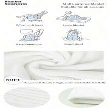 BELVED MIME Nightmare Before Christmas Fleece Throw Blanket  Inches  Perfect For Sofa Bed Holiday Decor  Gifts For - 黑色 - 查看 4