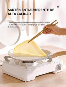 Sartén para Crepes Antiadherente, Comal de 11.02 Pulgadas Comales Para Tortillas para Estufa, Sartén Plana para Panqueques con Revestimiento de Granito Dosa Tawa, Libre de PFOA y piedra saludable compatibles con todas las estufas - Multicolor - Ver 4