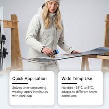 滑雪蜡，日常保养蜡，适用于滑雪板表面，耐磨且焕新，快速涂抹 - 液體 - 查看 3