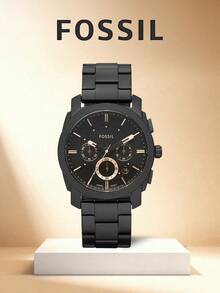 Fossil 简约时尚男士日常通勤石英手表 FS4682 - 黑色 - 查看 6