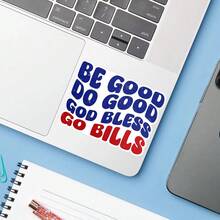 1PC Go Bills Football Sticker, Be Good Do Good Laptop Decal, Sports Fan Vinyl, Buffalo Gift, Waterproof Peel & Stick Water Bottle Sticker, Retro Tumbler Decal, Trending Football Notebook Vinyl, Perfect Gift For Bills Fans, Cute Blue Red Car Sticker, Easy Apply Funny Laptop Accessory, God Bless Water Bottle Decal, Vinyl Computer Sticker, Sassy Sports Notebook Decor, Go Bills Tumbler Sticker, Football Fan Car Decal - S1924 - View 5