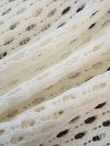 Casual Hollow Out Long Sleeve Cardigan, Spring/Summer - Apricot - View 9