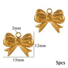 5-Piece 304 Stainless Steel Butterfly Pendants DIY Jewelry Making Components Suitable For Handmade Earrings And Necklaces - Butterfly - View 16