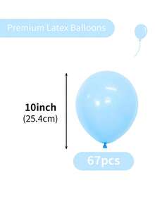 17/37/67/107/207 piezas Globos azul pastel de diferentes tamaños 36 18 12 10 5 pulgadas para guirnaldas y , globos de látex azul claro para decoración de cumpleaños, boda, bautizo, baby shower, revelación de género, Pascua, aniversario, graduación, despedida de soltero - Celeste - Ver 29