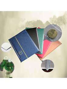 120pcs Paper Coin Holders Album, 12 Pockets Per Page, 10 Pages - Multicolor - View 4