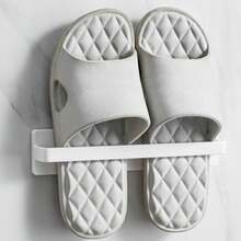 1PC Saving Space No Trace Wall Mounted Towel Rack Waterproof Punch Free Shoes Rack White Multifunctional Storage Drain Rack Kitchen - Multicolor - View 7