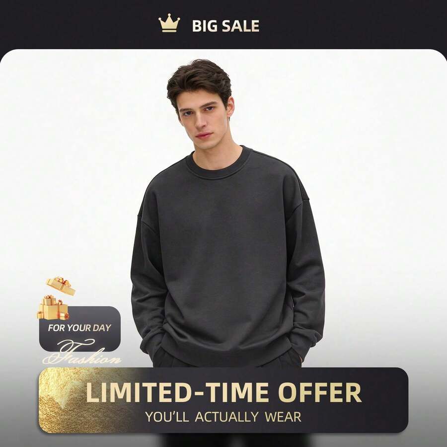 Mubberry Mens Hoodie Jacket Pullover With Pocket Sweatshirt Jacket Fashion - D.GREY - View 1