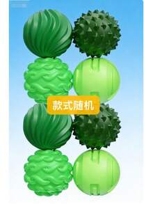 4/8颗硅胶磁球（随机款式），经久耐用，口袋大小，桌面玩具，创意独特，绿色、紫色、亮粉色、其他塑料材质 - 彩色 - 查看 7