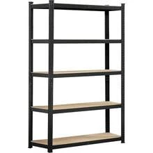 Storage Shelves, 5 Tier Heavy Duty Adjustable Metal Shelving Unit, Industrial Utility Rack For Garage Warehouse Pantry Closet (27.5 W X 12 D X 60 H Inches, Black) - màu đen - Xem 9