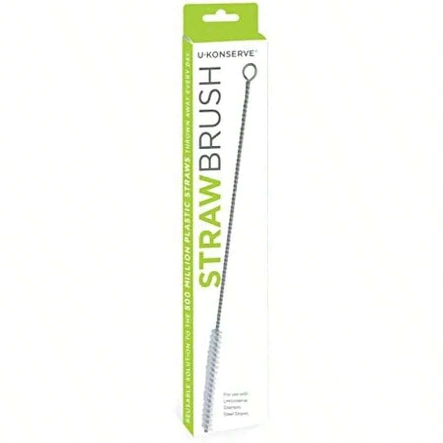 U-Konserve Drinking Straw Cleaning Brush 10.5" - White - Reusable Drinking Straw Brush - Long Pipe Cleaner - Dishwasher  -  Friendly, - / - View 1