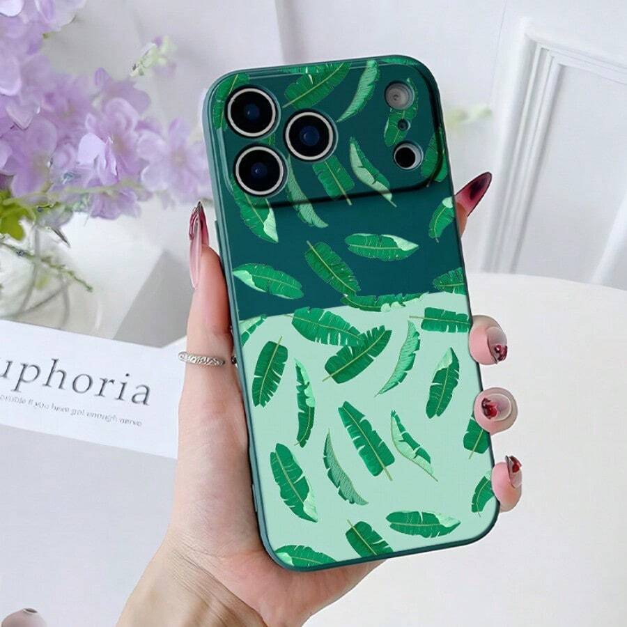 Phone Case - A Soft Case with a Fluid Design in Dark Blue And Green, Designed for Various for Apple  Including The 17, Air 16, 16E, 15, 14, 13, 12, 11, Pro Max, And SE2020/2022 - Verde - Ver 1