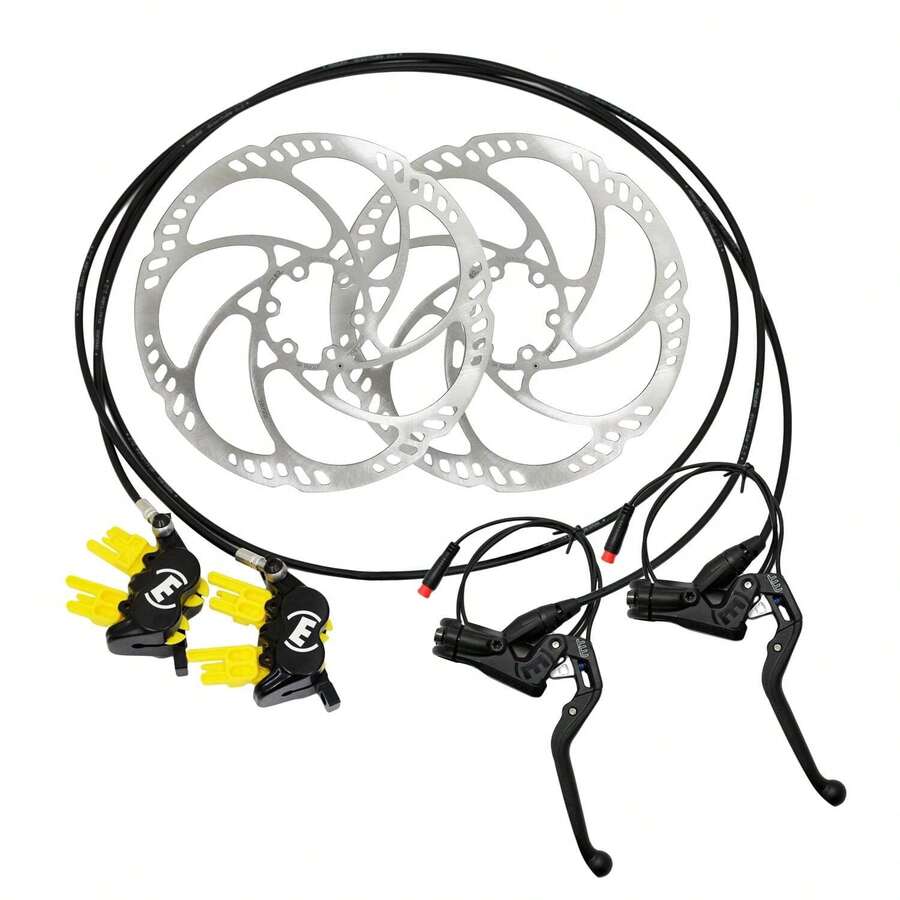Magura MT5e E-Brake 4-Piston Hydraulic Disc Brake Set W/ 180mm Rotors (F+R) - Multicolor - View 1