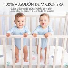zxxSabanas para Cuna  130x70 Sabanas  100% algo Suave y Aable para la Piel Adecuado para colcon para Cuna de  colcon para coleco Nus de Dos Coscuna para bebé - Tonosclaros - Ver 3