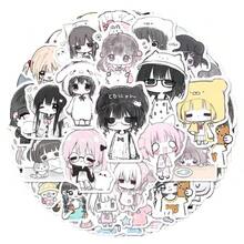 62张可爱卡通动漫贴纸，萌萌哒女生贴纸，可用于装饰手机壳、手账、水瓶、滑板、吉他等，也是返校用品和礼物的理想之选。 - 彩色 - 查看 2