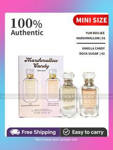 Marshmallow Candy Mini Duo Set Perfume For Women - Yum Boujee Marshmallow | 81INTENSE Eau De Parfum And Vanilla Candy Rock Sugar | 42 Eau De Parfum - 5 Ml Each-Travel Mini-Unisex - Yum Boujee Marshmallow81+Kẹo vani Rock Sugar42 - Xem 1
