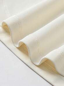 mini bala Girls Long Sleeve T-Shirt, Sweet Waist-Fit Design, Antibacterial Fabric, Soft & Shape-Retaining Spring Top - White Red - View 8