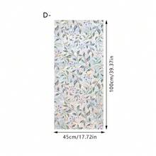 1/6pcs Daffodil Pattern Colored Glass Sticker, Static Cling Rainbow Prism Effect Privacy Protection Decal, Suitable For Home Kitchen Bedroom Bathroom Decor, Spring Countryside Style Art - Floral Colored Film - View 13