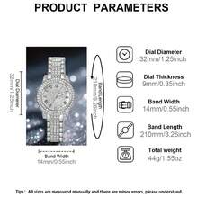 1 Set Mother's Day Women's Watch Set, Fashionable Elegant Round Dial Quartz Watch With Heart-Shaped Pendant Necklace, Earrings, Ring And Bracelet. This Jewelry Set Is Suitable For Daily Wear, Birthday Gift, Back To School, Thanksgiving And Romantic Occasions, The Ultimate Gift (Excluding Gift Box) - Silver - View 7