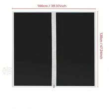 1pc Blackout Curtain, Self-Adhesive Zipper Design, No Drilling Required, Sunshade & Heat Insulation Fabric, Suitable For Bedroom, Basement, Kitchen, All Seasons - White - View 2