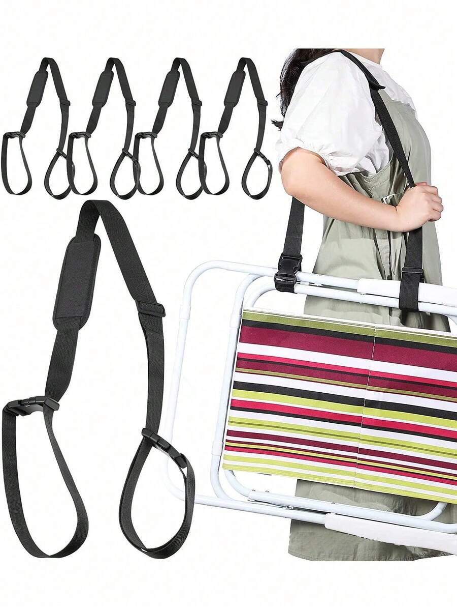 Beach Chair Shoulder Strap, Outdoor Camping Lounge Chair Shoulder Strap, Universal Folding Chair Shoulder Strap, Beach Chair Backpack Shoulder Strap - One Size - View 1
