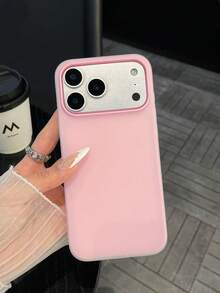 2-In-1 Matte Frosted Protective Phone Case, Shockproof Anti-Fingerprint Phone Cover, Compatible With IPhone - Pink - View 9