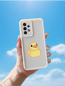 1个创意小黄鸭眼造型磨砂手机壳，兼容苹果7/8/X/XR/XS Max/11/12/13/14/15/16/17 Pro Max、三星Galaxy A14/A15/A16/A17/A04/A05/A06/A07/A54/A55/A56/A57/A34/A35/A36/A37/S26/S26 Plus/S26 Ultra、Transsion SMART7/8、G05、荣耀400/400 Pro/400 Lite - 天眼白色 - 查看 2