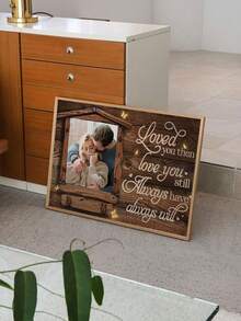 1pc Custom Canvas Wedding Present ,Personalized Wall Decor For Bride And Groom, Vintage Plaque, Perfect Wedding Favors Gifts Birthday Graduation,Home Decor Living Room, Nature-Inspired Prints - Multicolor - View 10